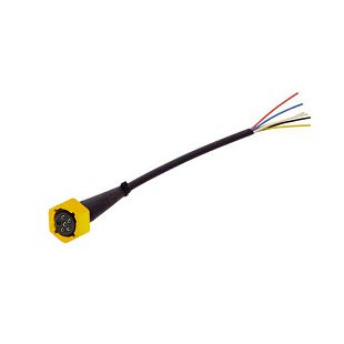 Konektor 6 pin lijevi žuti+kabel 1 m