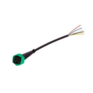 Konektor 6 pin desni zeleni+kabel 1 m
